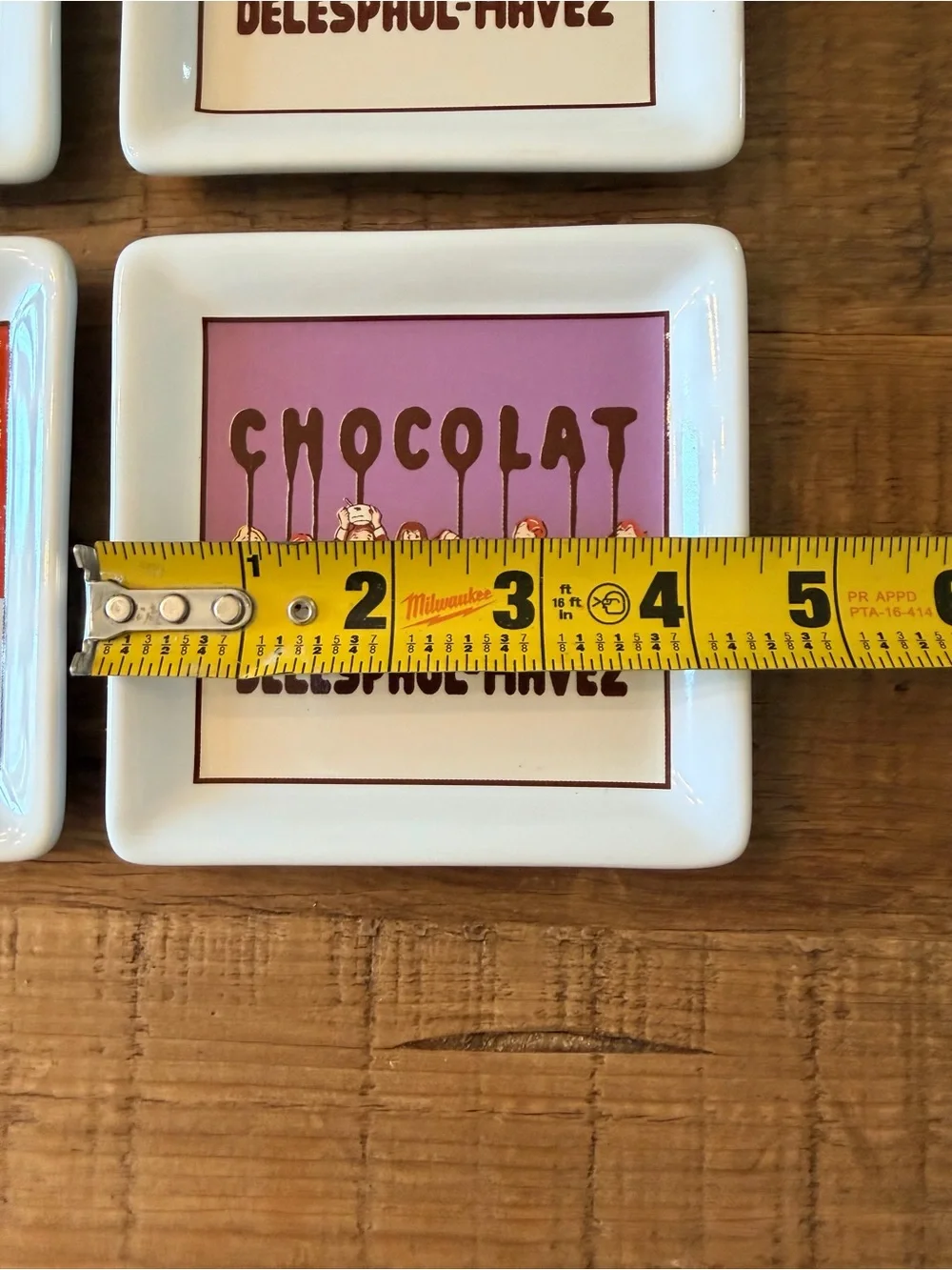 6 Pottery Barn Chocolate Theme Coasters | 2002| Never Used | French Decor